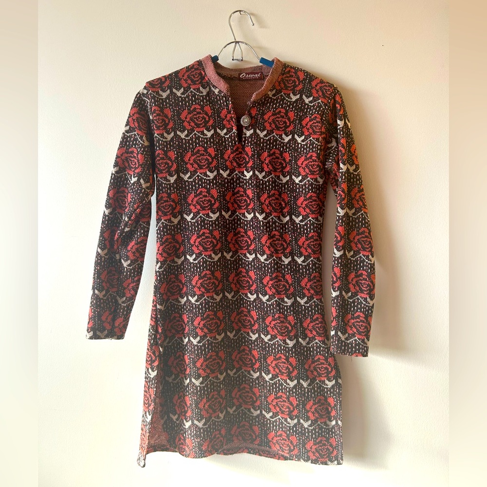 Rose Jacquard Dress